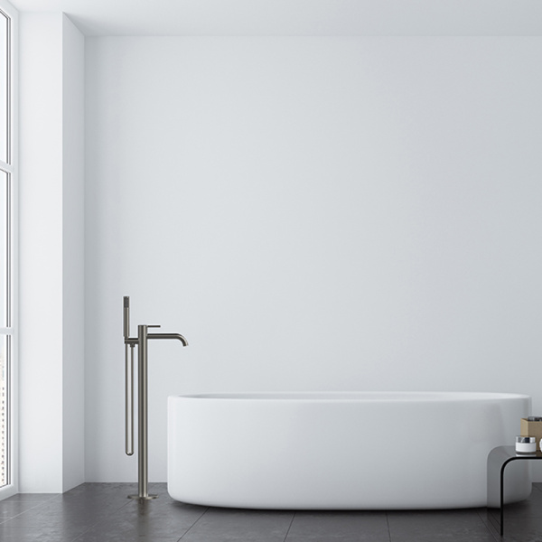 Смеситель для ванны с душем AVS Slimmer напольный, оружейная сталь Смеситель для ванны с душем AVS Slimmer напольный, оружейная сталь