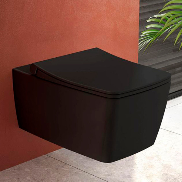 Унитаз подвесной Vitra Metropole 7672B083-0101+122-083-009 безободковый Унитаз подвесной Vitra Metropole 7672B083-0101+122-083-009 безободковый