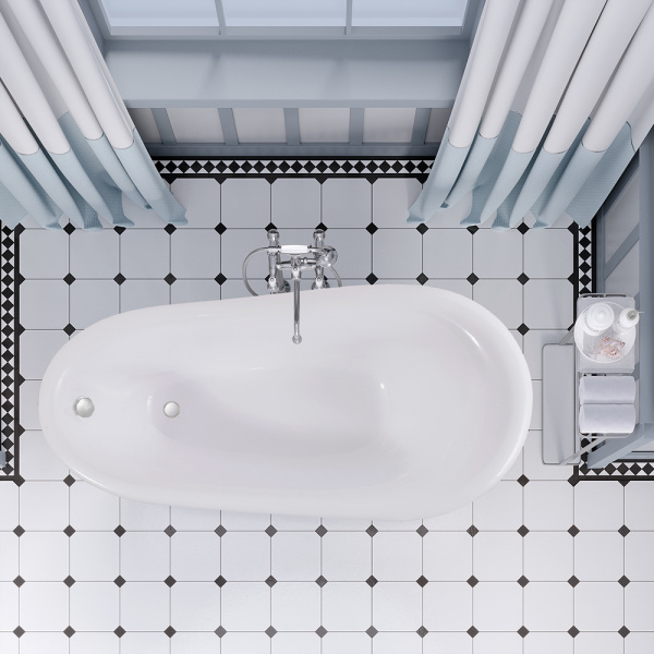 Ванна из искусственного камня Aqua de Marco Edelweiss 170x80 белая с ножками серебро Ванна из искусственного камня Aqua de Marco Edelweiss 170x80 белая с ножками серебро