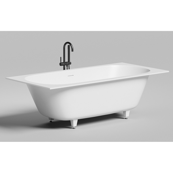 Ванна из искусственного камня Salini Ornella Axis KIT S-Sense 170x70 белая с ножками Ванна из искусственного камня Salini Ornella Axis KIT S-Sense 170x70 белая с ножками