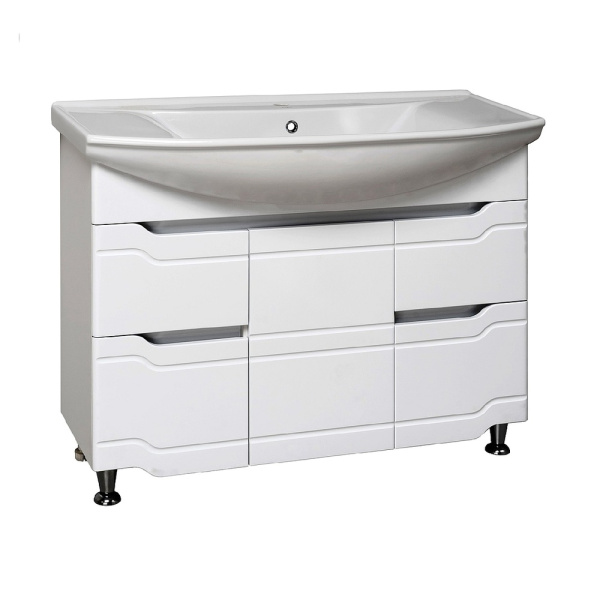 Тумба с раковиной Runo Стиль 00000001118+УТ000001524 105 см Тумба с раковиной Runo Стиль 00000001118+УТ000001524 105 см