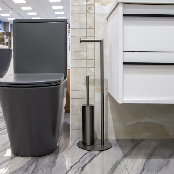 Стойка напольная 2 предмета Универсал AVS 827-001-GM оружейная сталь Стойка напольная 2 предмета Универсал AVS 827-001-GM оружейная сталь