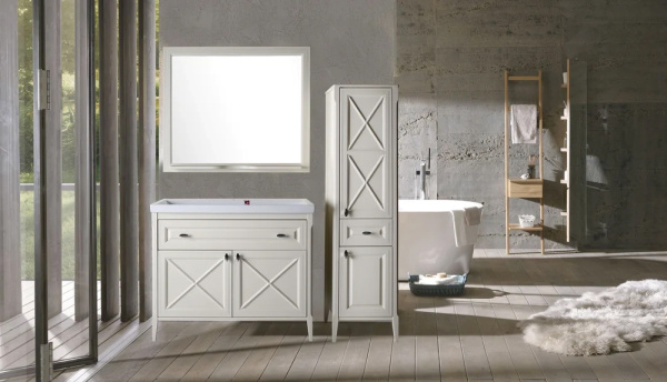 Тумба с раковиной ASB Wood Line Монте 100 бежевая Тумба с раковиной ASB Wood Line Монте 100 бежевая