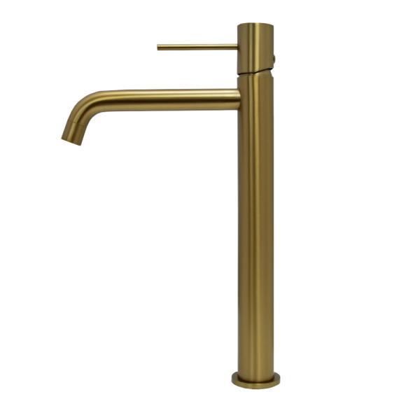 Смеситель для раковины AVS Slimmer высокий, брашированное золото Смеситель для раковины AVS Slimmer высокий, брашированное золото