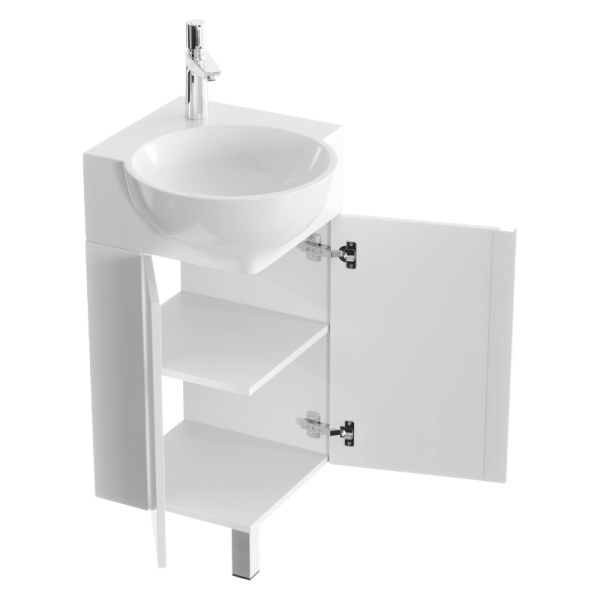 Тумба с раковиной Aqwella Porto 45 белая Тумба с раковиной Aqwella Porto 45 белая