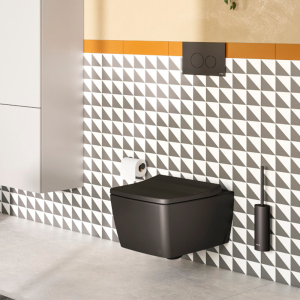 Унитаз подвесной Vitra Metropole 7672B083-0101+122-083-009 безободковый Унитаз подвесной Vitra Metropole 7672B083-0101+122-083-009 безободковый