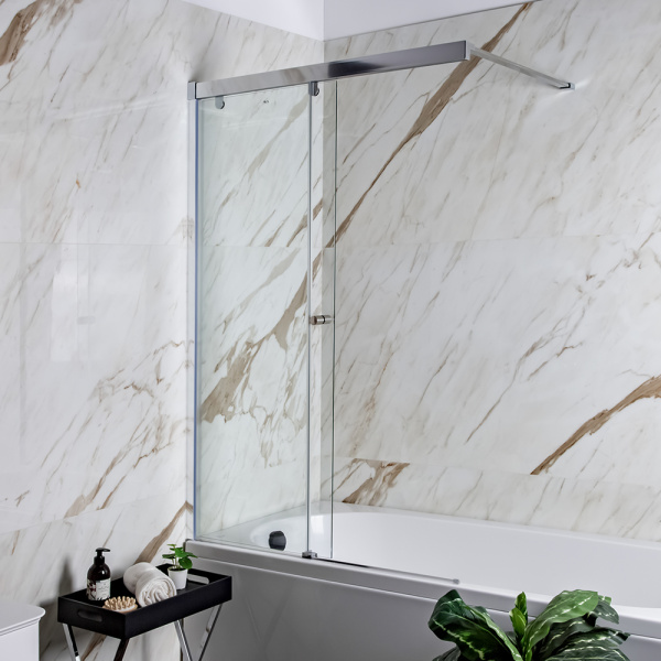 Шторка на ванну AVS Перла 100 L профиль хром, стекло прозрачное Шторка на ванну AVS Перла 100 L профиль хром, стекло прозрачное