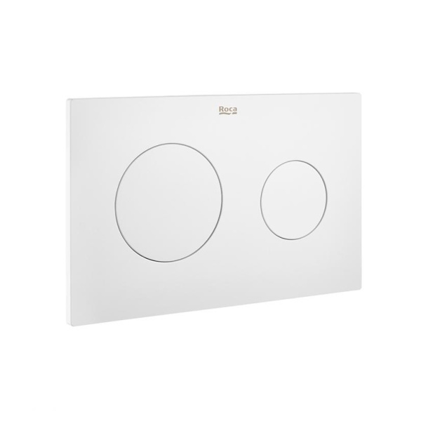 Клавиша смывная 2 режима PL10 (белый матовый) ROCA 890089207  Клавиша смывная 2 режима PL10 (белый матовый) ROCA 890089207