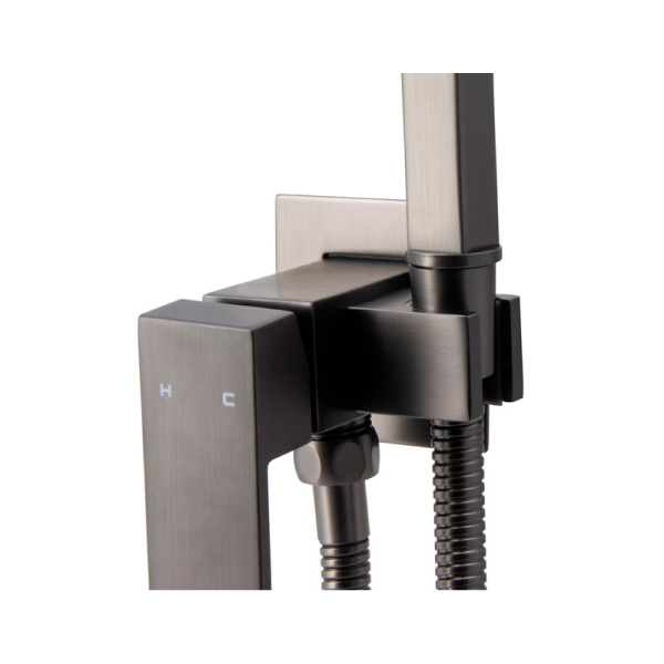 Гигиенический душ со смесителем Maxonor PL6504-9 оружейная сталь Гигиенический душ со смесителем Maxonor PL6504-9 оружейная сталь