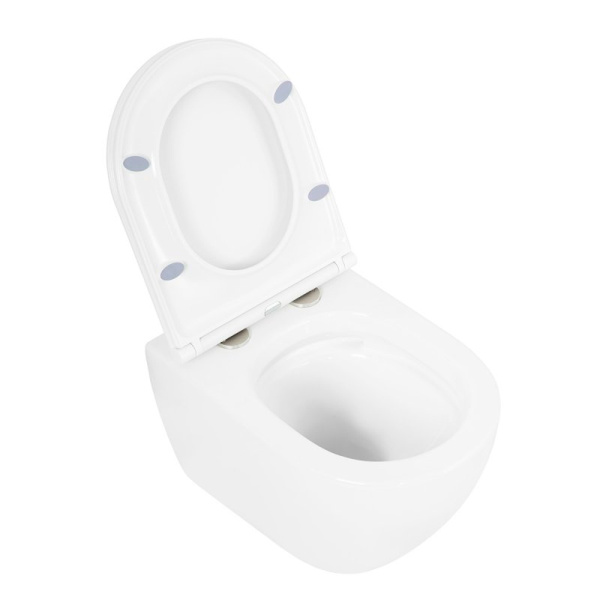 Унитаз подвесной Cezares Stylus CZR-6601-TH-TOR безободковый, белый Унитаз подвесной Cezares Stylus CZR-6601-TH-TOR безободковый, белый