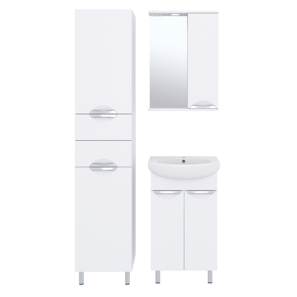 Тумба с раковиной Aqua de Marco Eleganse 50 белая Тумба с раковиной Aqua de Marco Eleganse 50 белая