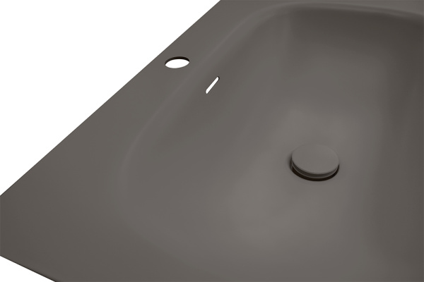 Раковина ZOV Oliveeka M115B100 100x46 темно коричневая матовая Раковина ZOV Oliveeka M115B100 100x46 темно коричневая матовая