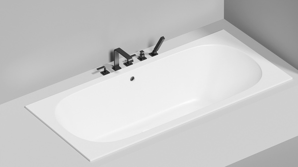 Ванна из искусственного камня Salini Ornella Axis S-Sense 190x90 белая с ножками Ванна из искусственного камня Salini Ornella Axis S-Sense 190x90 белая с ножками