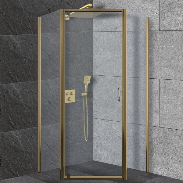 Душевой комплект AVS Luxury 3в1 квадратный, брашированное золото Душевой комплект AVS Luxury 3в1 квадратный, брашированное золото