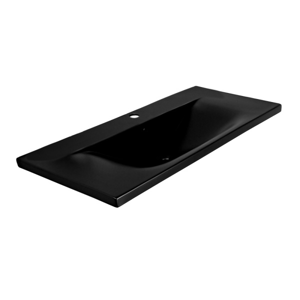 Тумба с раковиной AVS Гармония 100 черная матовая (раковина 01 черная матовая) Тумба с раковиной AVS Гармония 100 черная матовая (раковина 01 черная матовая)