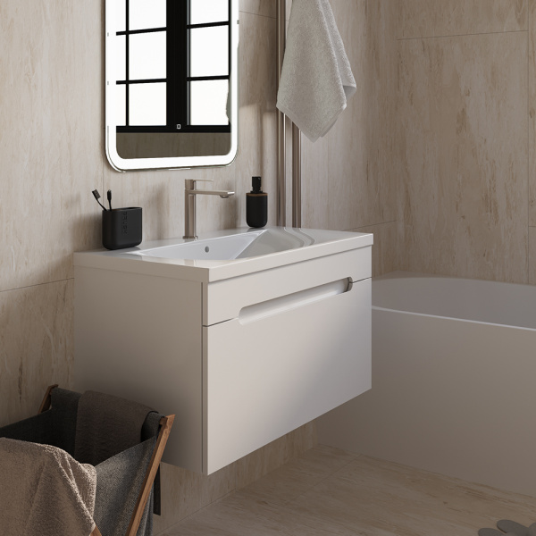 Тумба с раковиной AVS Эстель 80 белая Тумба с раковиной AVS Эстель 80 белая