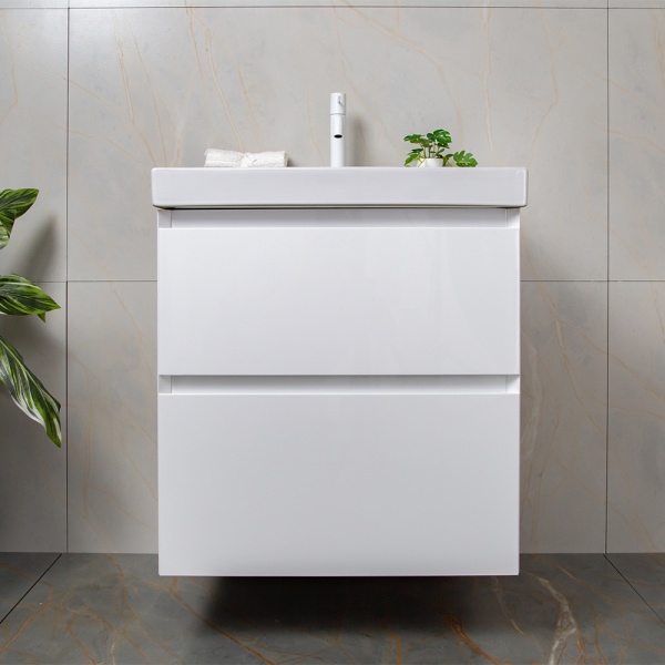 Тумба с раковиной AVS Гармония 60 белая (раковина 02 белая глянцевая) Тумба с раковиной AVS Гармония 60 белая (раковина 02 белая глянцевая)