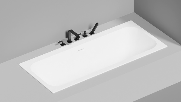 Ванна из искусственного камня Salini Ornella Axis Kit S-Stone 180x80 белая, с ножками и донным клапаном Ванна из искусственного камня Salini Ornella Axis Kit S-Stone 180x80 белая, с ножками и донным клапаном