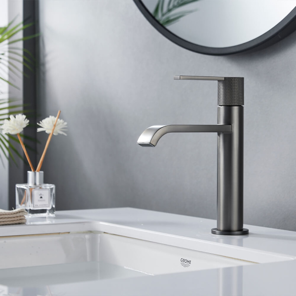 Смеситель для раковины Maxonor Beauty PL1084-9 серый матовый Смеситель для раковины Maxonor Beauty PL1084-9 серый матовый