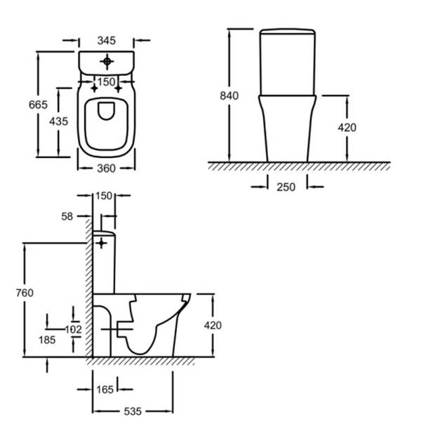 Унитаз напольный с бачком и сиденьем Vox Jacob Delafon UJN102-00+ETM212-00+E20142-0 Унитаз напольный с бачком и сиденьем Vox Jacob Delafon UJN102-00+ETM212-00+E20142-0