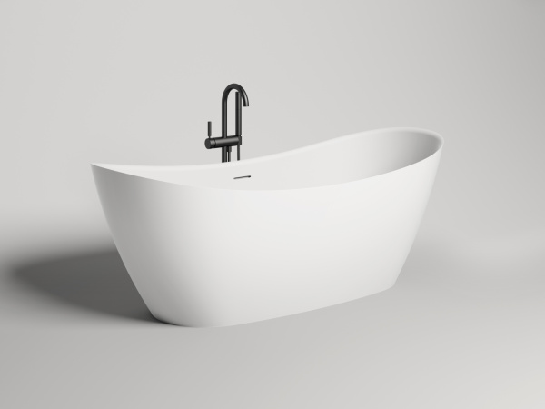 Ванна из искусственного камня Salini Noemi S-Sense 185x80 белая, с донным клапаном Ванна из искусственного камня Salini Noemi S-Sense 185x80 белая, с донным клапаном